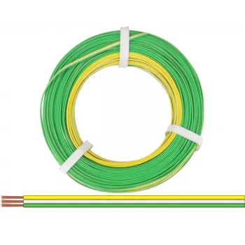 Donau Elektronik 318-354-50 ledning 3 x 0,14 mm² gul, vit, grön 50 m