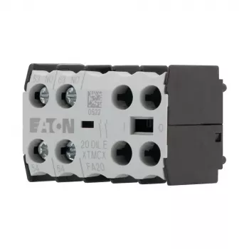 Eaton 20DILE hjälpkontaktblock, 45 x 86 x 58 mm, -25 till 50 °C, svart/vit 010208