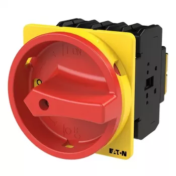 Eaton P3-100/EA/SVB 100 A 3-polig låsbar huvudströmbrytare, röd/gul