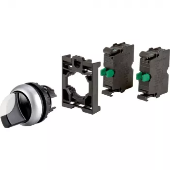 Eaton M22 nyckelbrytare, 2 lägen, spärrande, 2 NO-kontakter, svart 110922