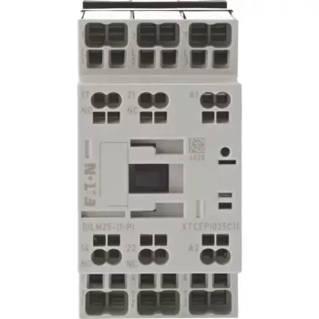 EATON DILM25-11 230V 50Hz 3-Pole Power Contactor, 25A AC-3 400V, 11kW, 1NO+1NC 199284