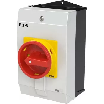 Eaton P1-25/I2/SVB/N 3-polig vippströmbrytare, röd/vit/gul, 207298