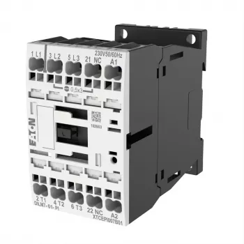 EATON DILM7-01(24VDC) effektkontaktor 3-polig 400V 3kW 1NC 24VDC 199228