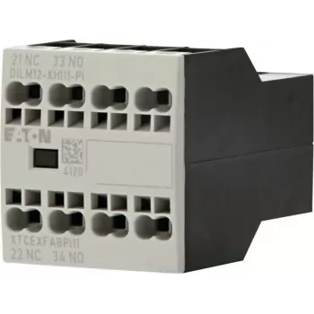 Eaton DILM12-XHI11 hjälpkontaktblock, 1NO+1NC, frontmontage, skruvklämmor 199456