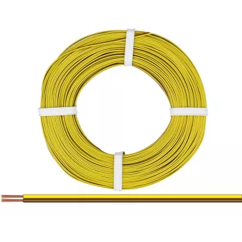 Donau Elektronik 218-38-25 ledning 2 x 0,14 mm² brun, gul 25 m