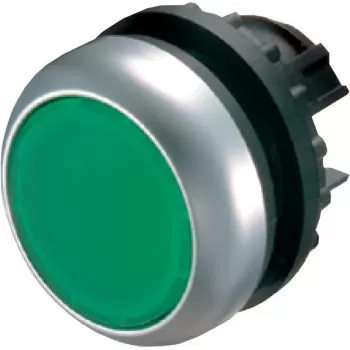 Eaton M22-DRL-G tryckknappsbrytare, svart/grön/metallic 216948