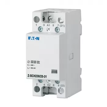 Eaton Z-SCH2 installationskontaktor 230V AC 25A 3NO+1NC DIN-skena 248846