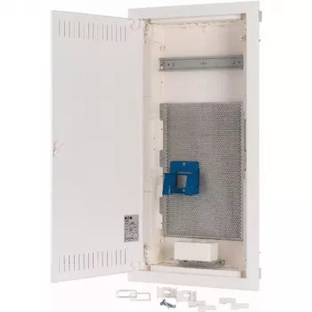Eaton KLV-48HWM-F infälld fördelningscentral, 48 modulenheter, 4 rader, transparent dörr, vit 178836
