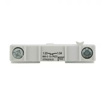 Eaton NHI-E-10-PKZ0 hjälpkontaktblock, 1 NO, sidomontering, vit, för PKZ0 motorskyddsbrytare 082884