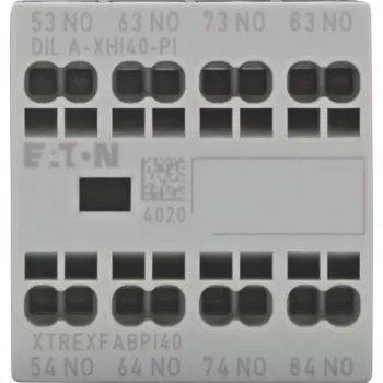 Eaton DILA-XHI40-PI hjälpkontaktblock, 4 slutande kontakter, frontmontage, push-in-klämmor 199317