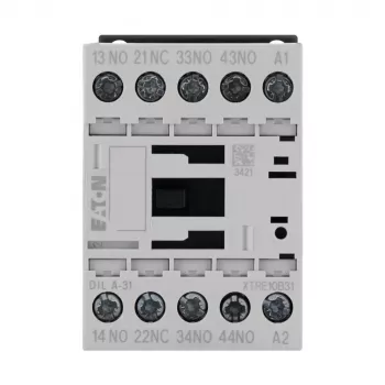 Eaton DILA-31 Auxiliary Contactor 24 VDC 3 NO + 1 NC Screw Terminals 1.6 kW