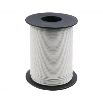 Donau Elektronik 105-5-100 kopplingstråd 1 x 0,20 mm² vit 100 m