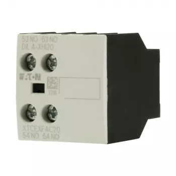 Eaton DILA-XHI20 hjälpkontaktblock, 45 mm bredd, svart/vit, -25 till 60 °C 276422