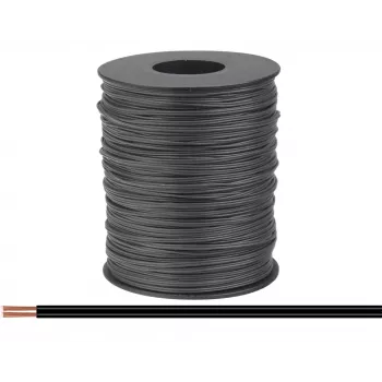 Donau Elektronik 114-11-100 lits 2 x 0,08 mm² svart 100 m