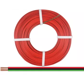 Donau Elektronik 318-014-50 ledning 3 x 0,14 mm² röd, grön, svart 50 m