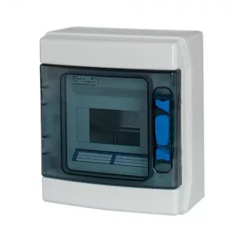 Eaton 174222 IKA-1/6-ST påbyggnads småfördelare, 1 rad, 6 modulenheter, vit