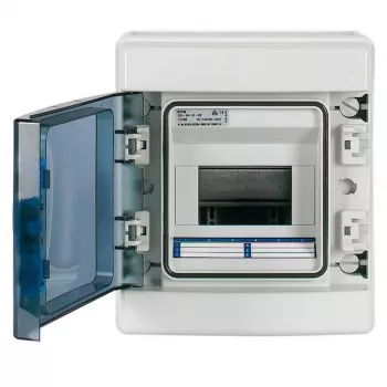 Eaton 174222 IKA-1/6-ST påbyggnads småfördelare, 1 rad, 6 modulenheter, vit