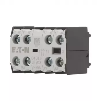 EATON 04DILE hjälpkontaktblock, 4 NC, tvångsstyrd, frontmontering, för DILM7-DILM38 kontaktorer 010256