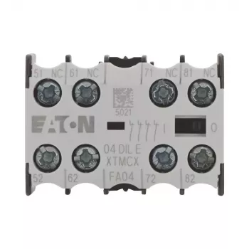 EATON 04DILE hjälpkontaktblock, 4 NC, tvångsstyrd, frontmontering, för DILM7-DILM38 kontaktorer 010256
