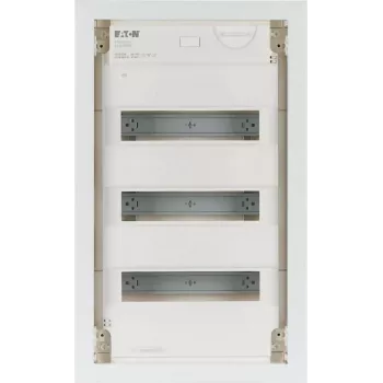 Eaton KLV-36UPP-F infälld fördelarskåp, 36 modulenheter, 3 rader, transparent tonad dörr, vit 178802