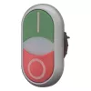 Eaton M22-DDLM-GR-X1 Double Push-Button with Indicator Light, Green/Red 284830