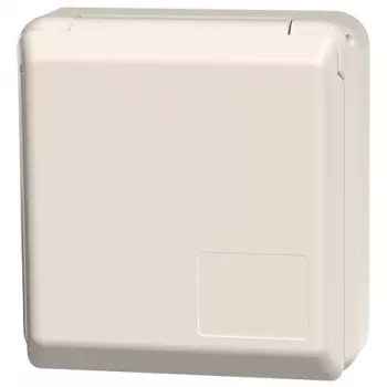 MENNEKES 4971 Schuko-uttag för utanpåliggande montage 16A 2P+E 230V IP44 grå