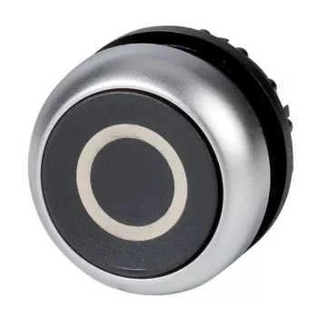 Eaton M22-D-S-X0 tryckknappsbrytare, svart/metallisk 216609