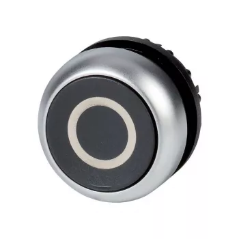 Eaton M22-D-S-X0 tryckknappsbrytare, svart/metallisk 216609
