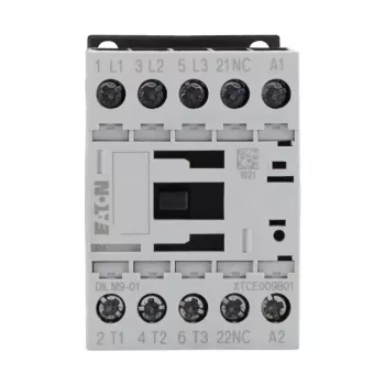 Eaton DILM9-01 24V AC 50Hz 3-polig kontaktor, 9A, 1NO, IP20 276712