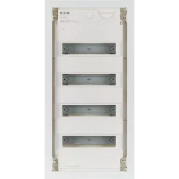 Eaton KLV-48HWP-F infälld fördelningsskåp, 4 rader, 48 moduler, vit ståldörr 178812