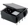 Bopla batterihållare för 4 AA (Mignon) celler med 9V-block lödanslutning, 65 x 65 x 21,5 mm, svart 46600000
