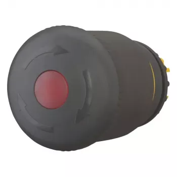 Eaton M22S-PVLT 271540 belysbar nödstoppsknapp, vridutlösning, svart