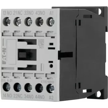 Eaton DILA-31 hjälpkontaktor, 230 V AC spole, 3 NO + 1 NC, skruvklämmor, 1,6 kW