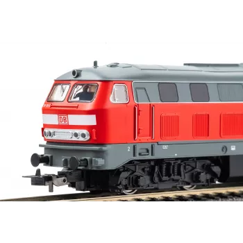 PIKO 57032 barnstartset godståg BR 218 DB AG med två öppna Eaos-vagnar