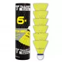 TALBOT TORRO Tech 350 nylonbadmintonfjäderboll, medelhastighet, gul/blå 479103