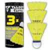 TALBOT torro Tech 350 nylonbadmintonfjäderboll, medelhastighet, gul/blå, 1 st 479113