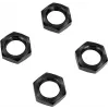 Reely 1:8 Self-Locking Wheel Nuts Black 4 Pieces (1528381)