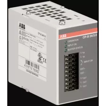 ABB CP-B 24/3.0 buffertmodul för strömförsörjning, 24 V DC, 3 A, DIN-skena 1SVR427060R0300