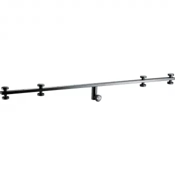 König & Meyer 21393 mikrofonbom – svart, stål, 1455 mm, 3/8 tums gänga, motvikt ingår 21393-070-55