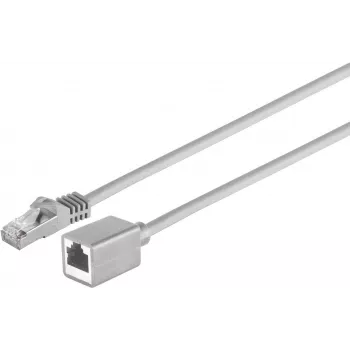 S CONN MAXIMUM CONNECTIVITY Cat.7 S/FTP PIMF nätverksförlängningskabel, RJ45 hane till hona, halogenfri, grå, 10 m 08-62070