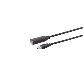 S/CONN maximum connectivity aktiv USB-C till USB-A förlängningskabel, USB 3.0, 5 Gbps, 5 m 13-39055
