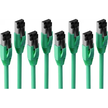 S CONN Maximum Connectivity Basic-S Cat. 8.1 F/FTP PIMF LSZH patchkabel, grön, 5 m, 4-pack SC08-41053-4