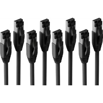 S/CONN maximum connectivity BASIC-S patchkabel Cat. 8.1 F/FTP PIMF LSZH svart 7,5 m (4-pack) SC08-41065-4