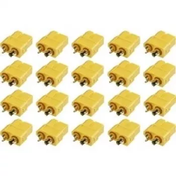 Reely XT60-uttag guldförgyllt 20-pack