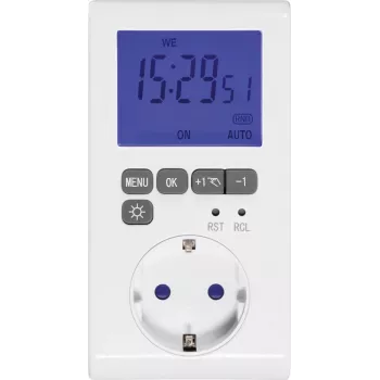Sygonix digital timer med veckoprogram, 3680 W, IP20, nedräkning och timerfunktion
