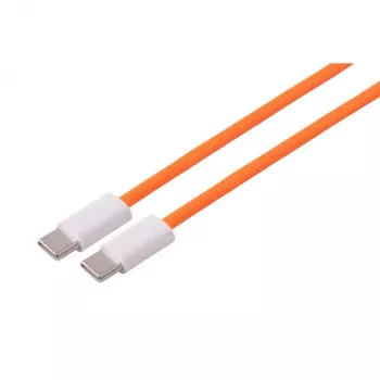S CONN MAXIMUM CONNECTIVITY USB-C laddkabel, 2.0, 60W, orange, textil, 2,5 m (14-21257)