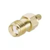 Telegärtner J01151A0611 SMA-kabelhona, crimp G05, för RG-223/U, RG-142 B/U, guld