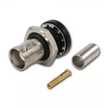 Telegärtner BNC kabelhona crimp G01 50 ohm, crimp/crimp, isolerad fläns, A1305, Z04, G01 (RG-58 C/U) - 5 st