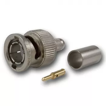 Telegärtner BNC crimpkontakt G02 75 ohm för RG-59B/U, UG-1789/U, hane, 5-pack J01002A1288Y