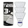 TALBOT TORRO Tech 350 Medium nylon badmintonfjäderboll, vit/blå, 1 st 479112